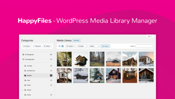 Happy Files Pro - Organize Your WordPress Media Files