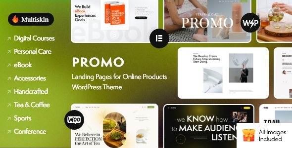 Promo - 在线产品着陆页网站模板WordPress主题