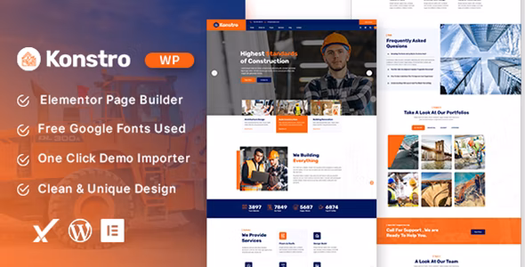 Konstro – Construction WordPress Theme