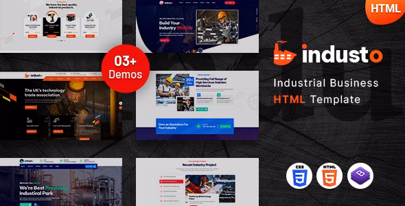Industo - Industrial Industry & Factory Template