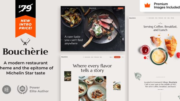 Boucherie - 牛排餐厅咖啡厅网站模板WordPress主题