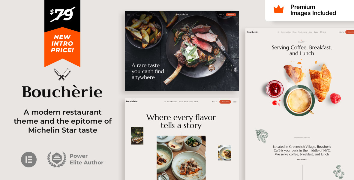Boucherie - 牛排餐厅咖啡厅网站模板WordPress主题