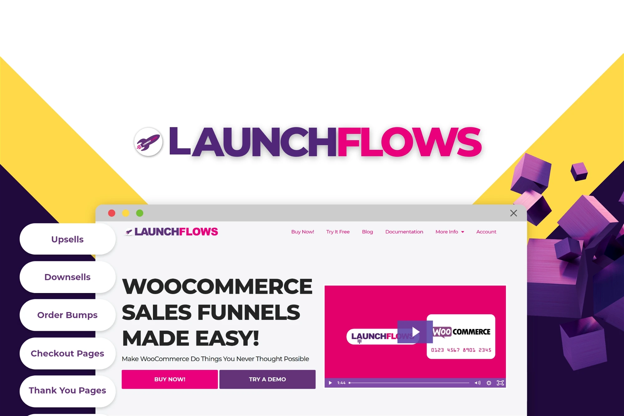 LaunchFlows - 产品页面文章转化为定制销售漏斗插件