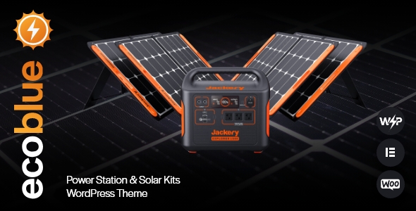 EcoBlue - Power Station & Solar Kits WordPress Theme