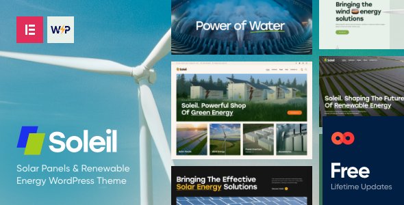 Soleil - Solar Panels & Renewable Energy WordPress Theme