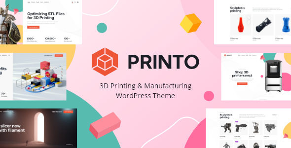 Printo - 3D打印工业制造企业网站WordPress主题