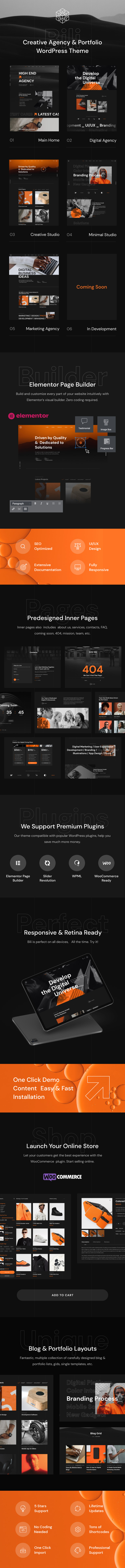 Bili - Creative Agency WordPress Theme