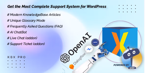 KnowledgeBase Glossary FAQ & HelpDesk ChatBot with OpenAI - 智能客服百科帮助插件