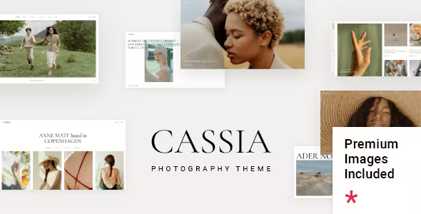 Cassia - 创意摄影艺术作品展示WordPress模板