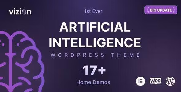 Vizion - AI 人工智能大数据网站WordPress模板