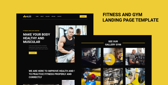 Ales - 体育健身锻炼健身房网站HTML5模板