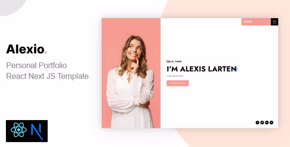 Alexio - 专业个人简历作品展示网站React NextJS 模板