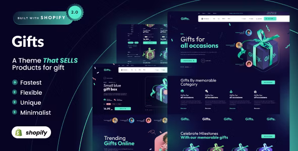 Gifts - Shopify 2.0 礼品店网站主题模板
