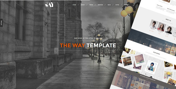 The Way - 创意单页企业展示网站WordPress主题