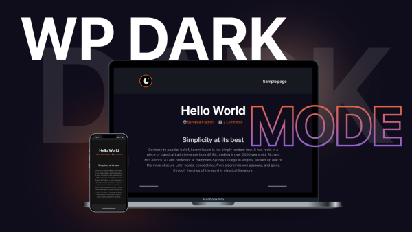 WP Dark Mode Ultimate - 黑夜白昼模式WordPress插件