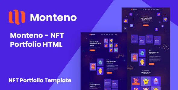 Monteno - NFT 区块链元宇宙网站 HTML 模板