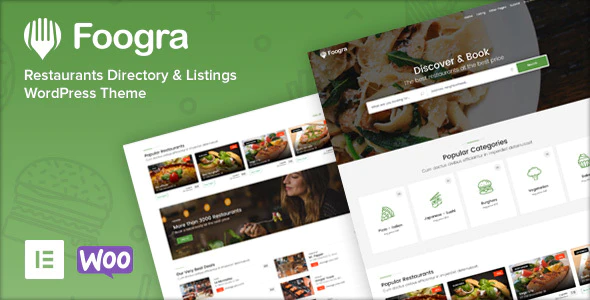 Foogra - 餐饮城市美食商家目录网站WordPress模板