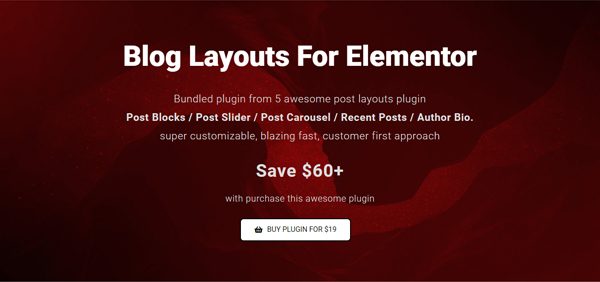 Blog Layouts Bundle For Elementor - 可视化博客文章页面编辑插件