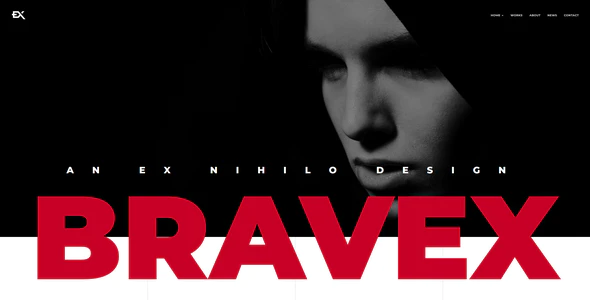 Bravex - 创意作品展示网站 WordPress Theme