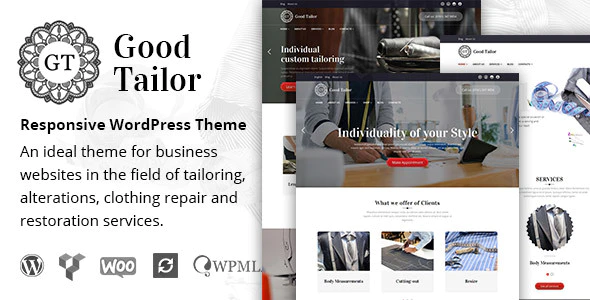 Good Tailor - 服装设计裁缝定制网站 WordPress 模板