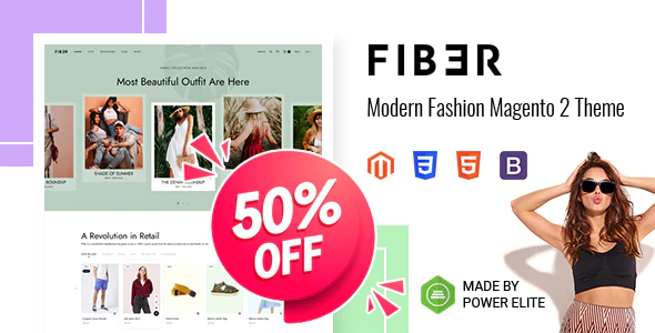 Fiber - 现代时尚服饰网站 Magento 2 模板