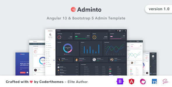  Adminto - Angular 13 Responsive Project Background Panel