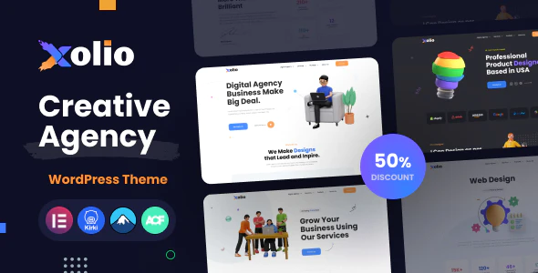  Xolio - WordPress template of enterprise organization product display website