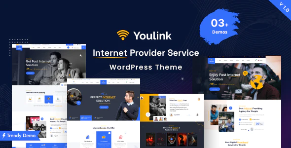 Youlink - 宽带互联网服务网站 WordPress 主题