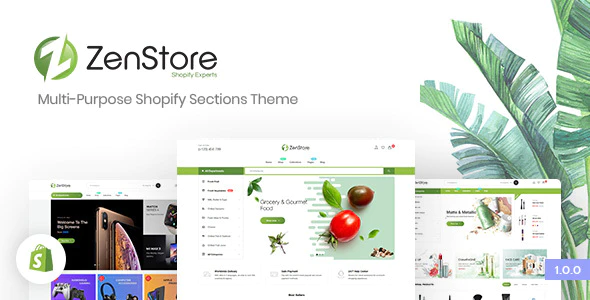 ZenStore - 多行业电子商务外贸网站Shopify模板