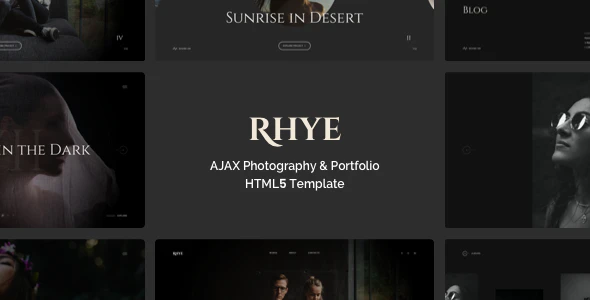 Rhye – AJAX 响应式作品展示网站HTML5模板