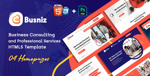 Busniz - 专业企业咨询服务财税网站 HTML5 模板