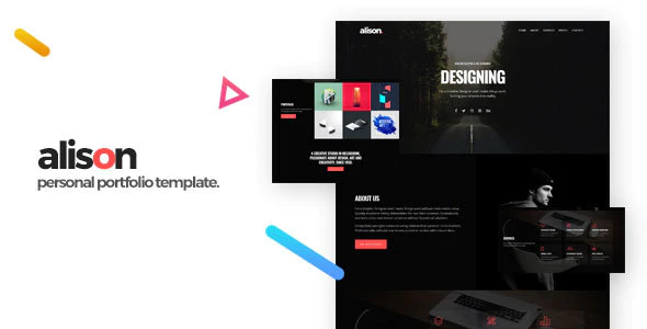  Alison - Responsive works display website HTML template