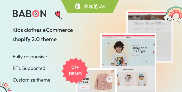 Babon - 响应式儿童鞋服饰品电商网站Shopify模板