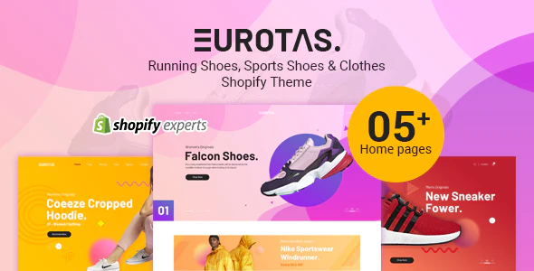 Eurotas - 休闲运动鞋服电商网站 Shopify 外贸模板