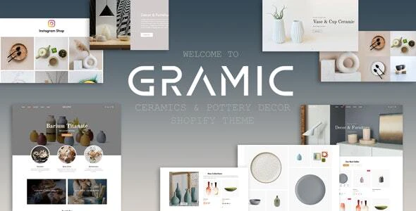 Gramic - 陶瓷陶器餐具电子商务网站Shopify模板
