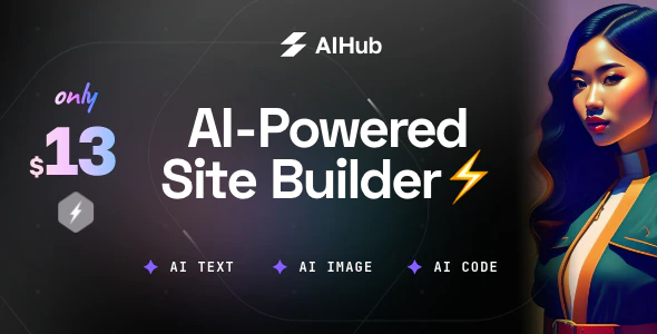 AIHub - AI 人工智能信息技术网站WordPress模板