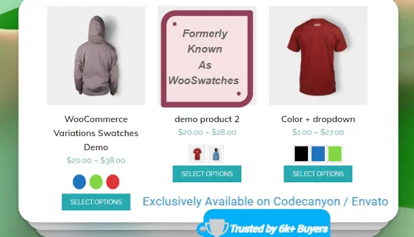 WooCommerce Color or Image Variation Swatches - 商品属性图片切换插件