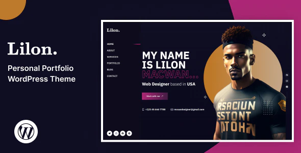 Lilon - 专业个人作品展示网站WordPress模板