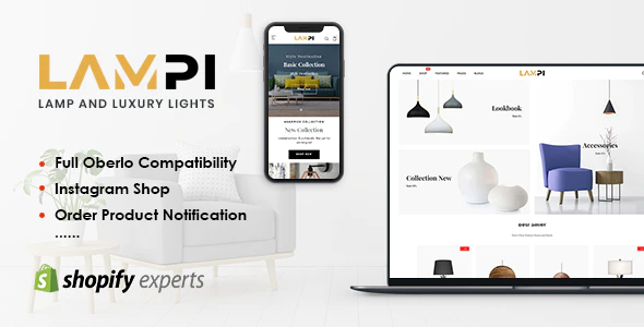 LAMPI - 简约创意家居用品电商外贸Shopify模板