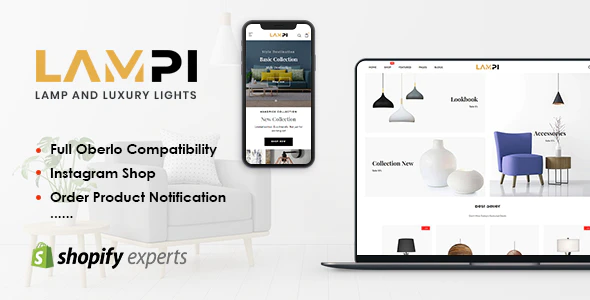  LAMPI - Simple and creative household goods e-commerce foreign trade Shopify template