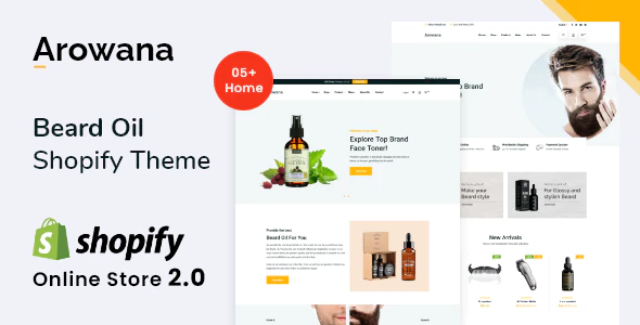  Arowana - men's beauty shop foreign trade Shopify template