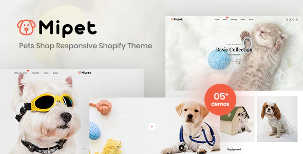 Mipet - 宠物用品商店外贸网站 Shopify 模板