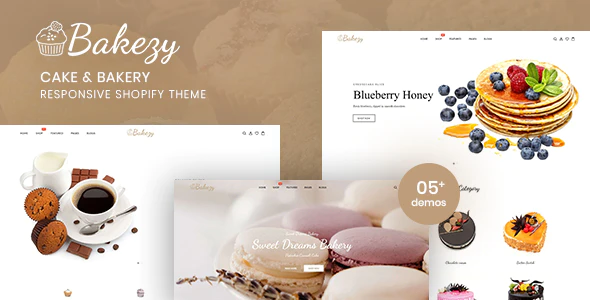 Bakezy - Cake 甜点面包房西餐网站Shopify模板