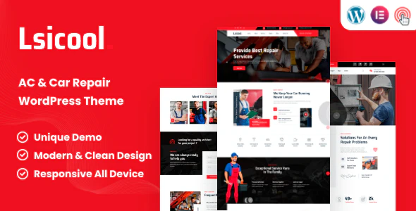  Lsicool - WordPress theme of AC&Car auto maintenance website