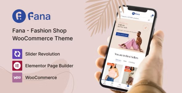  Fana - WordPress template of fashion clothing store e-commerce website
