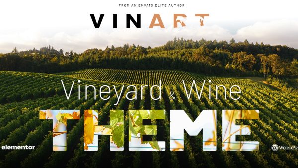 Vinart - 网络标准和Elementor兼容性制作葡萄酒庄园WP主题