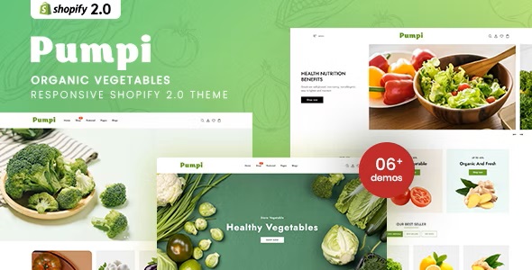 Pumpi - 有机瓜果蔬菜农产品电商 Shopify 2.0 模板