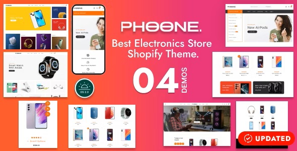 Phoone - 数码电子产品在线商店网站 Shopify 模板