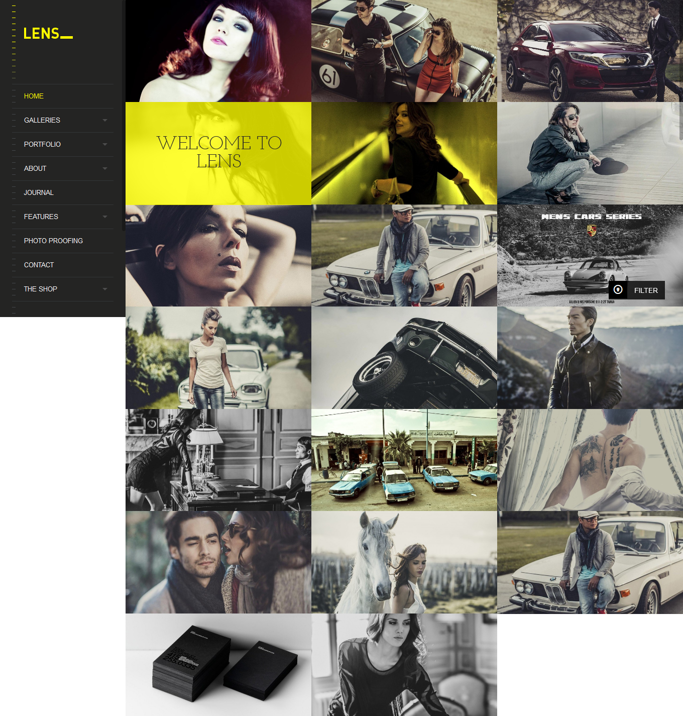 LENS - An Enjoyable Photography WordPress Theme